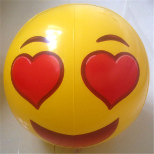 12 Inches PVC or TPU Inflatable Face Felling Beach Ball