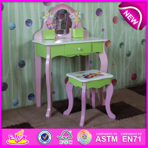 Beautiful Wooden Dressing Table with Cheap Price, Cheap Wooden Girls Dressing Table for Bedroom Furn